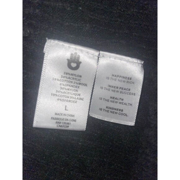 (Sold)Spiritual Gangster Womens Large Black Ribbed Sweatpants size L - Picture 5 of 6